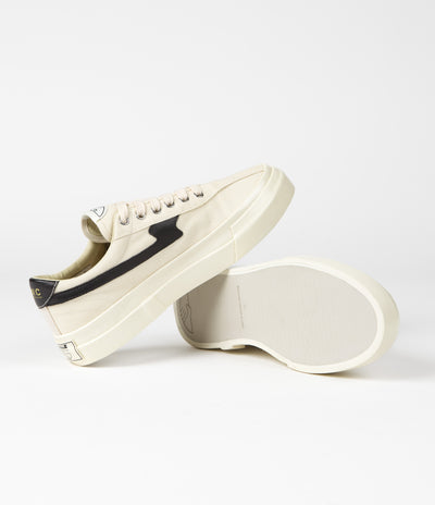 Stepney Workers Club Dellow S-Strike Canvas Shoes - Ecru / Black