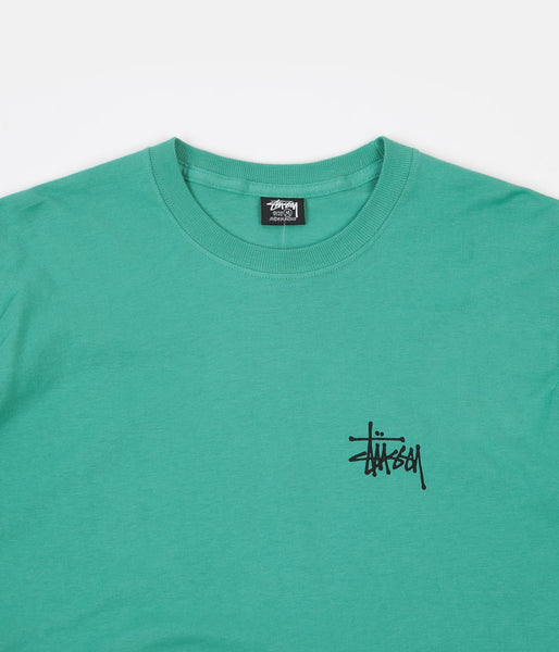 Stussy Basic Long Sleeve T-Shirt - Green | Flatspot