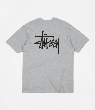 Stussy Basic Stussy T-Shirt in Grey Heather