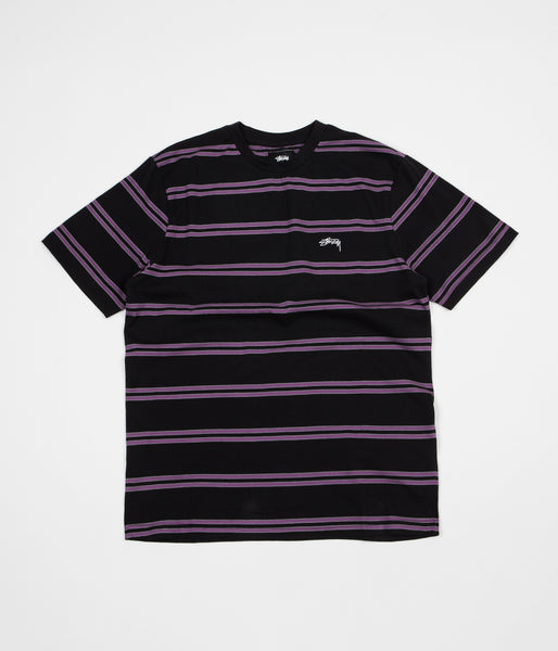 Stussy Double Stripe T-Shirt - Black | Flatspot