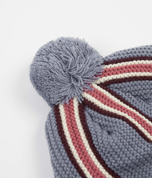Stussy Striped Pom Beanie - Olive | Flatspot