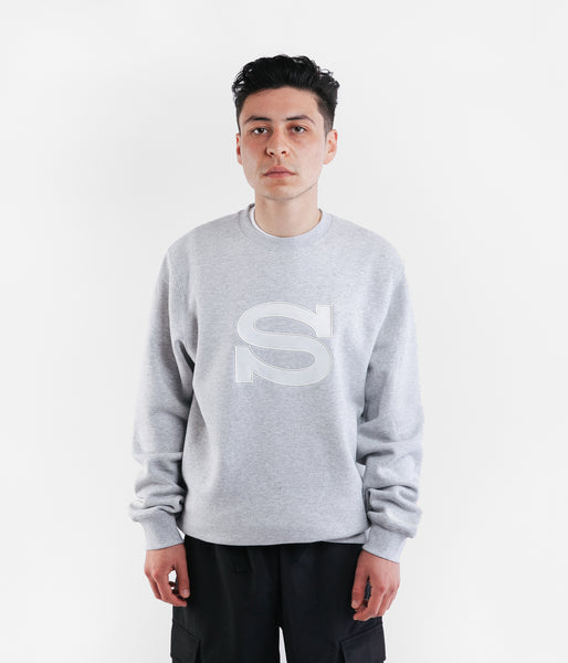 Stussy Swirl Applique Crew - Black | Garmentory