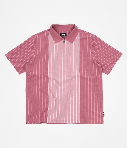 Stussy Khit Stripe Polo (pink) - メルカリ