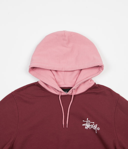 Stussy two tone hoodie Clearance