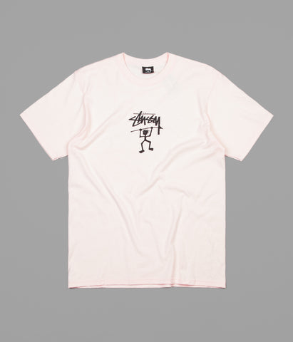 Stussy Warrior Man T-Shirt Pale Pink Flatspot