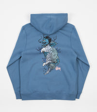 Stussy Wave Dragon Hoodie in Steel
