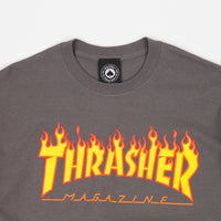 Thrasher Flame Logo T-Shirt - Charcoal thumbnail