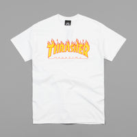 Thrasher Flame Logo T-Shirt - White thumbnail