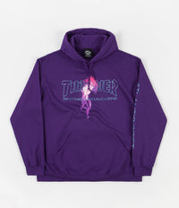 Thrasher x Atlantic Drift Hoodie in Purple