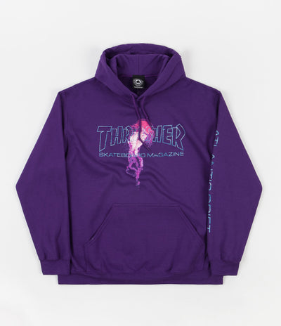 Thrasher x Atlantic Drift Hoodie in Purple