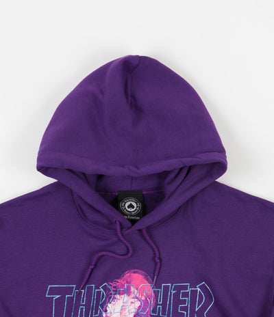 Thrasher x Atlantic Drift Hoodie in Purple