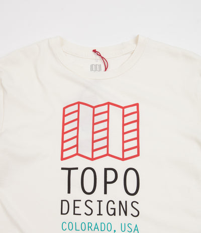 Topo Designs Original Logo T-Shirt in Natural