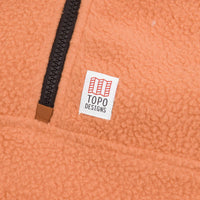 Topo Designs Womens Mountain Pullover Fleece - Rust / Brick thumbnail