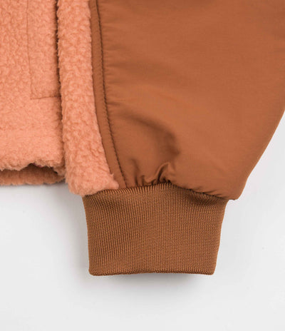 Topo Designs Womens Mountain Pullover Fleece - Rust / Brick