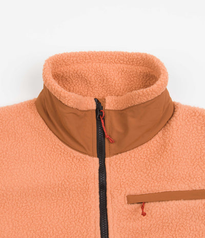 Topo Designs Womens Mountain Pullover Fleece - Rust / Brick