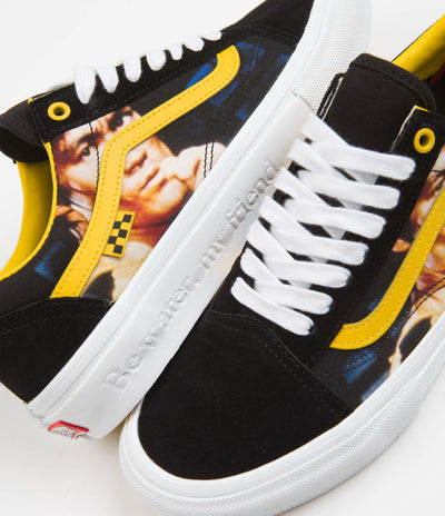Vans Skate Old Skool Shoes in (Bruce Lee) Black and Yellow