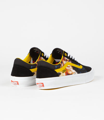Vans Skate Old Skool Shoes in (Bruce Lee) Black and Yellow