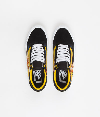 Vans Skate Old Skool Shoes in (Bruce Lee) Black and Yellow
