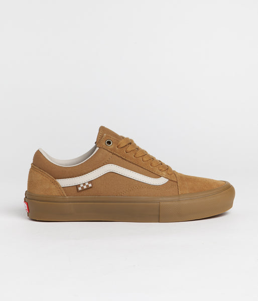Vans Skate Old Skool Shoes Light Brown Gum Flatspot