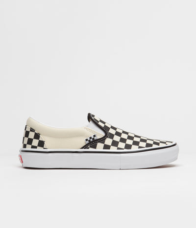 Vans Skate Slip-On Shoes - (Checkerboard) Black / Off White