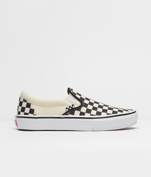 Vans Skate Slip-On Shoes - (Checkerboard) Black / Off White