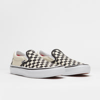 Vans Skate Slip-On Shoes - (Checkerboard) Black / Off White thumbnail