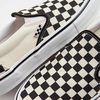 Vans Skate Slip-On Shoes - (Checkerboard) Black / Off White thumbnail