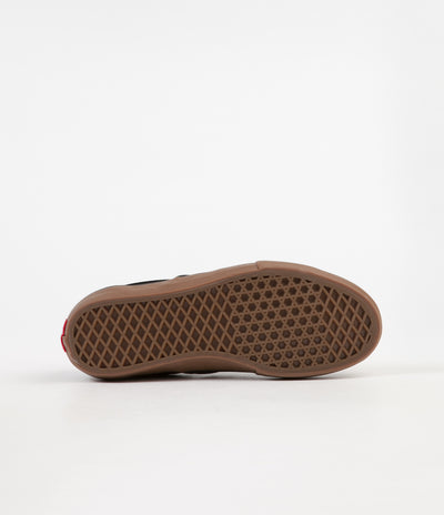 Vans Slip On Pro Shoes in (Rubber) Black and Gum