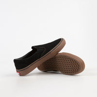 Vans Slip On Pro Shoes in (Rubber) Black and Gum thumbnail