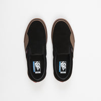 Vans Slip On Pro Shoes in (Rubber) Black and Gum thumbnail