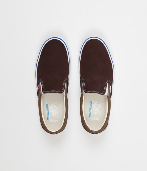 Vans Slip On Pro Two Tone Shoes - Coffee Bean / Teak | flatspot