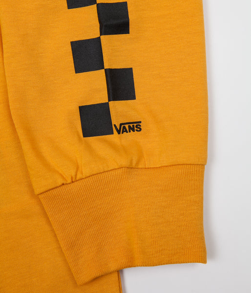 Vans contrasting checkered outlet gold & black hoodie
