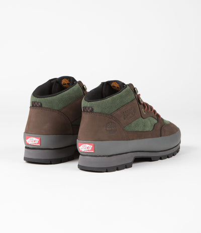 Vans x Timberland Half Cab Hiker Shoes in Green and Brown