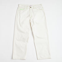 Yardsale Goblin Jeans - White / Green thumbnail