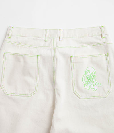 Yardsale Goblin Jeans - White / Green