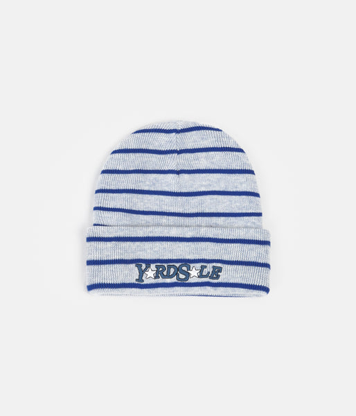 Stripe Beanie (Blue/White) – YARDSALE