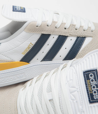 Adidas Busenitz Shoes in Clear Brown and Collegiate Navy / FTWR White
