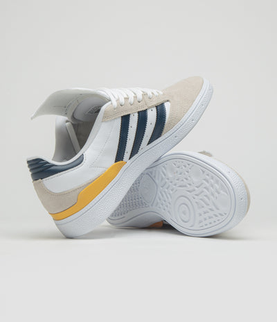 Adidas Busenitz Shoes in Clear Brown and Collegiate Navy / FTWR White