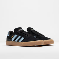 Adidas Busenitz Vulc II Shoes in Core Black and Clear Sky / Gum4 thumbnail