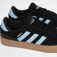 Adidas Busenitz Vulc II Shoes in Core Black and Clear Sky / Gum4 thumbnail
