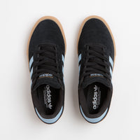 Adidas Busenitz Vulc II Shoes in Core Black and Clear Sky / Gum4 thumbnail