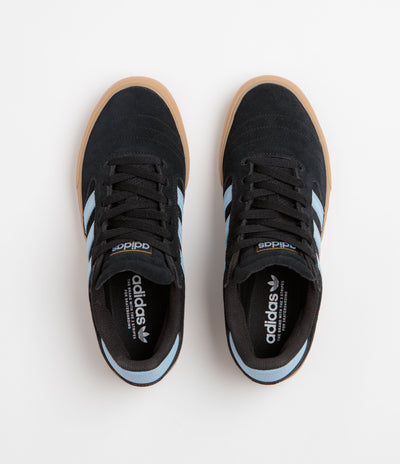 Adidas Busenitz Vulc II Shoes in Core Black and Clear Sky / Gum4