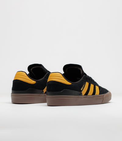 Adidas Busenitz Vulc II Shoes in Core Black and Preloved Yellow / Gum4