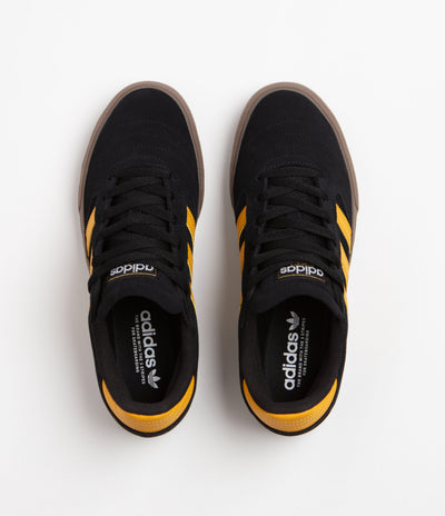 Adidas Busenitz Vulc II Shoes in Core Black and Preloved Yellow / Gum4