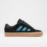 Adidas Court TNS Premiere Shoes in Core Black and Lucid Ray Blue / Gum4 thumbnail