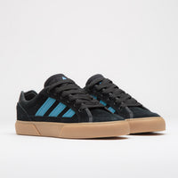 Adidas Court TNS Premiere Shoes in Core Black and Lucid Ray Blue / Gum4 thumbnail