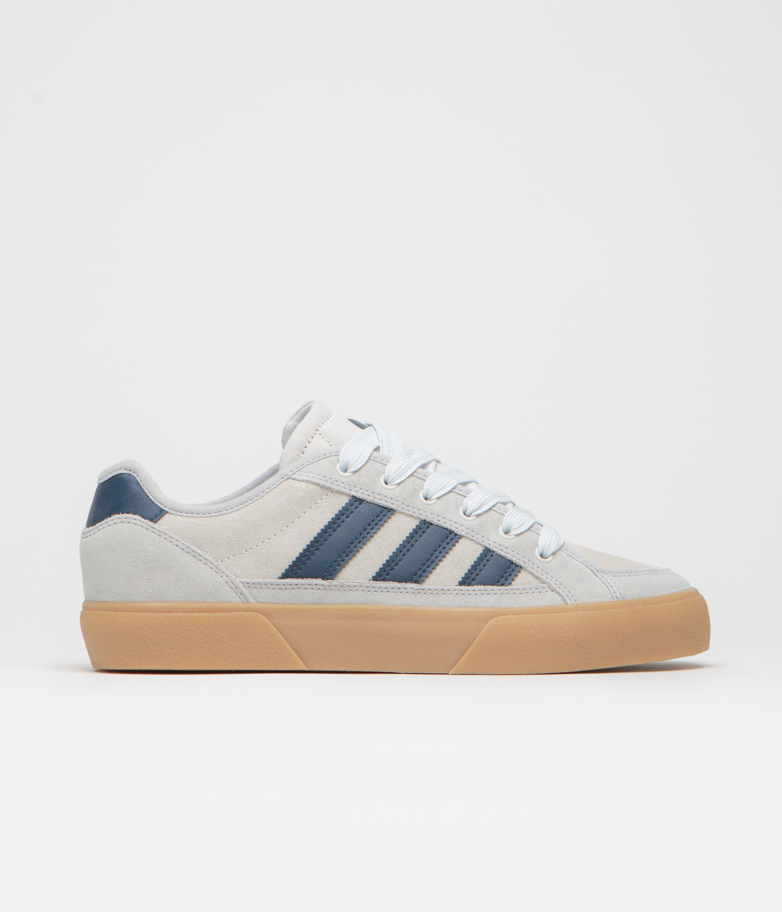 Adidas Court TNS Premiere Shoes in Grey Two and Collegiate Navy / Gum 3