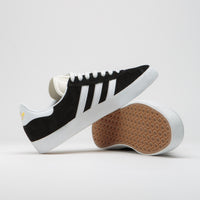 Adidas Gazelle Adv Shoes - Core Black / White / Gold Metallic thumbnail