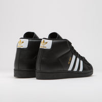 Adidas Pro Model ADV Shoes in Core Black and FTWR White / Gold Metallic thumbnail