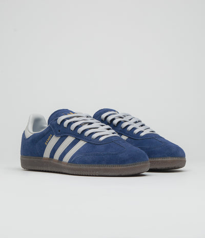 Adidas Samba ADV Shoes in Dark Blue and Grey One / Gum5